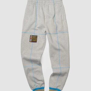 AACA Joggers w/ Color Contrast Stitch 90s Hip Hop Sweatpants Multicolor